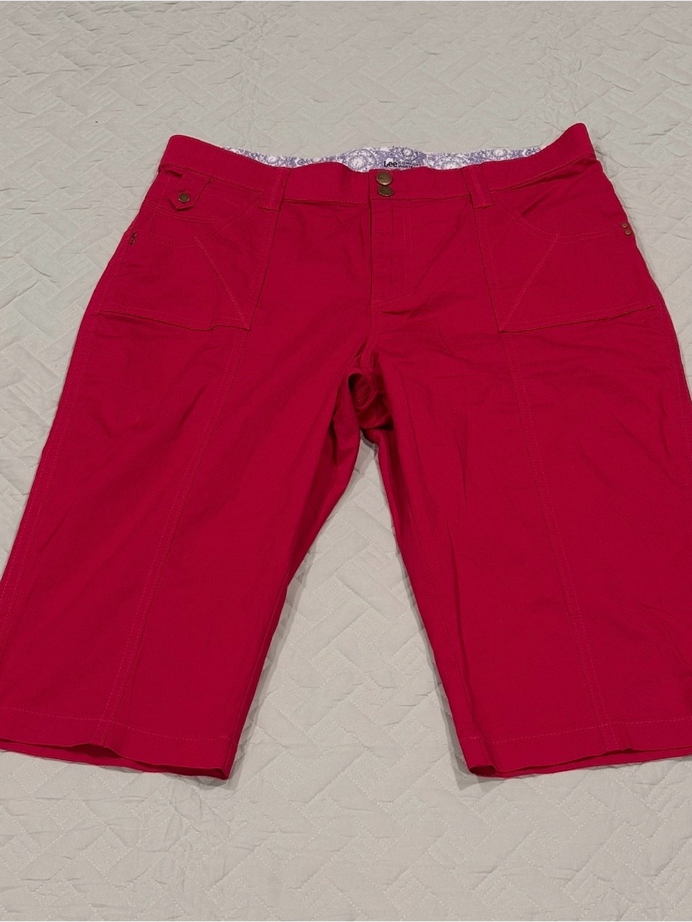 Lee Hot Pink Women's Casual Shorts - Picture 1 of 5